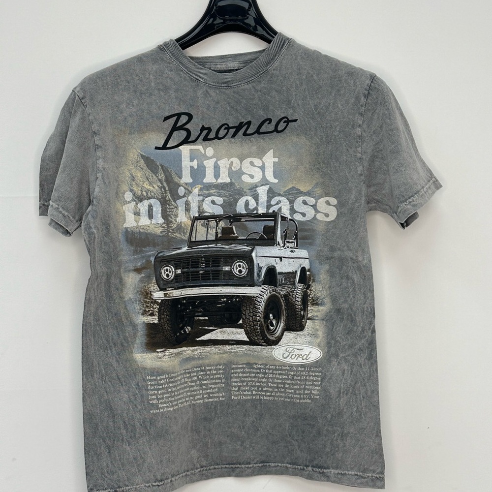 Ford Bronco Gray Graphic Tee